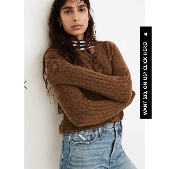 Madewell XXS Bowden Hebley Sweater Merino wool Blend Runs big - Picture 2 of 6